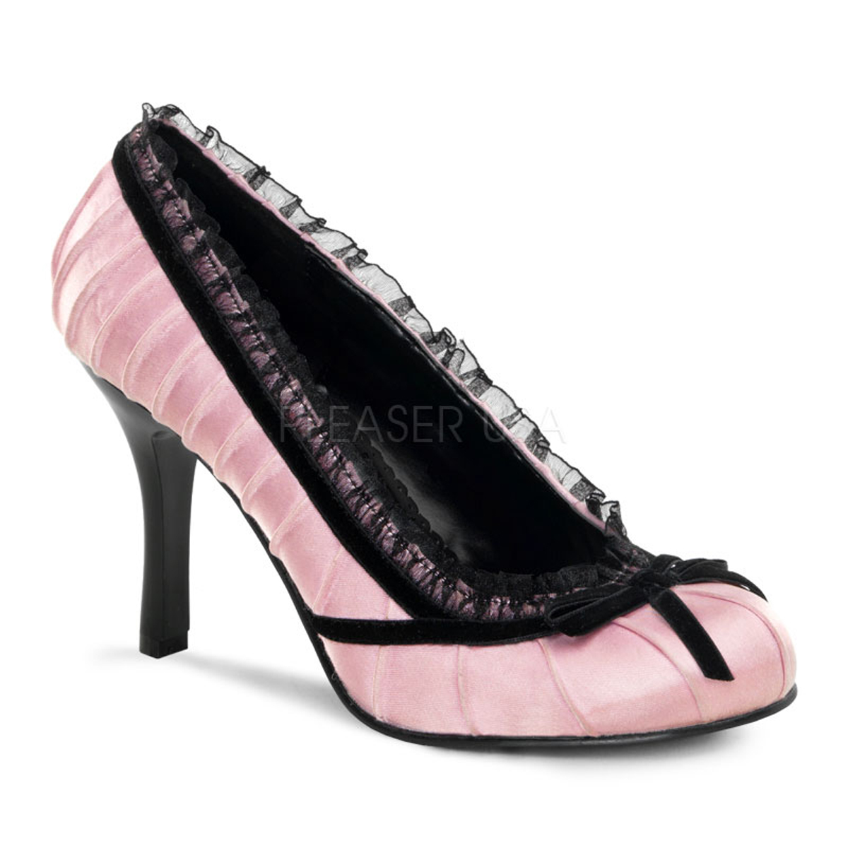 Черно розовые туфли