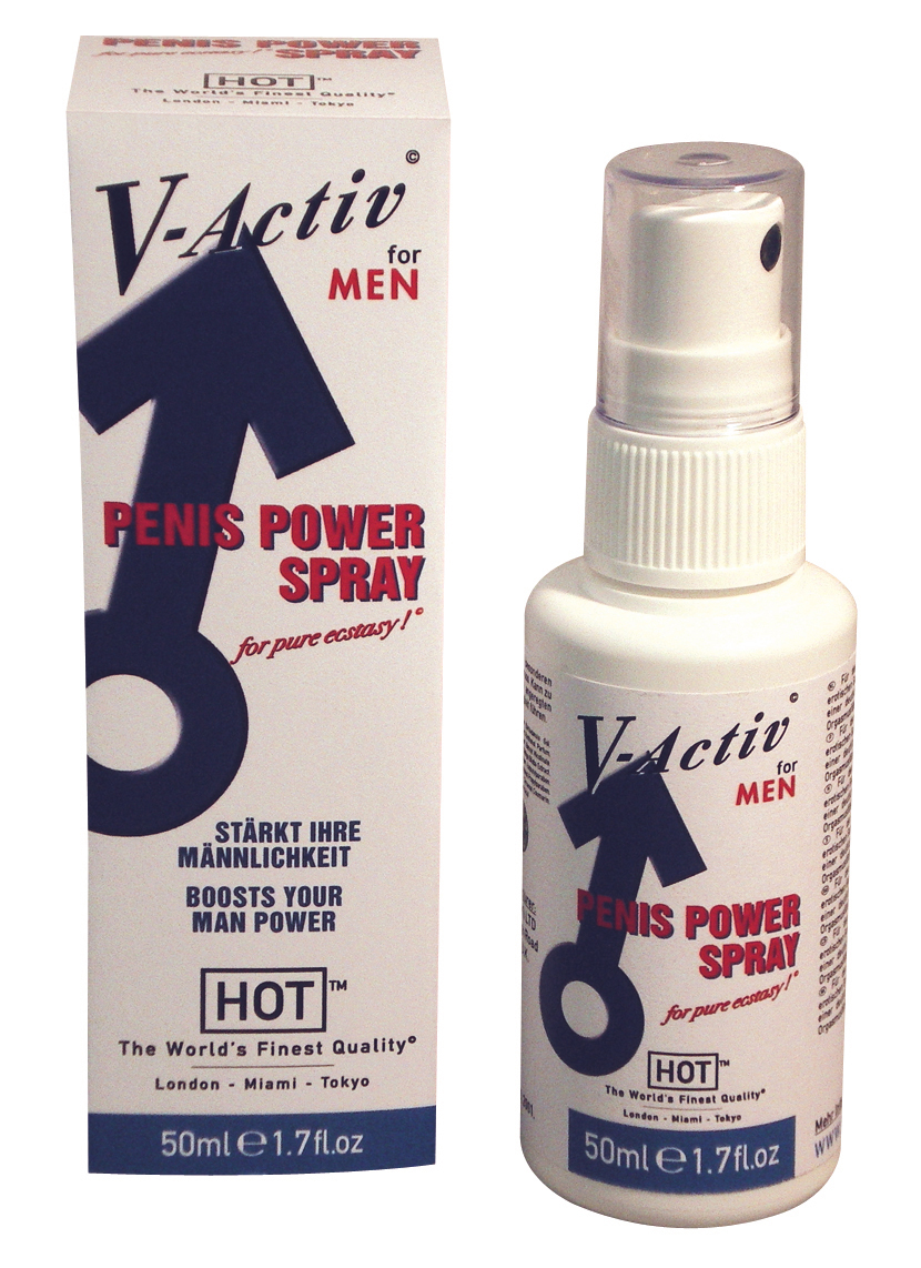 Возбуждающий спрей для мужчин Hot V-Active Penis Power Spray, 50 мл 3100003560/44560 - HOT - Возбуждающие смазки, гели и лубриканты - Купить